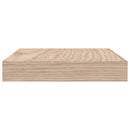 vidaXL 2 db szerelt fa függőpolc 60 x 23,5 x 4 cm