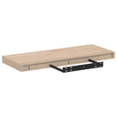 vidaXL 2 db szerelt fa függőpolc 60 x 23,5 x 4 cm