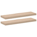 vidaXL 2 db szerelt fa függőpolc 80 x 23,5 x 4 cm