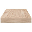 vidaXL 2 db szerelt fa függőpolc 80 x 23,5 x 4 cm