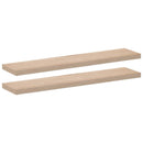 vidaXL 2 db szerelt fa függőpolc 110 x 23,5 x 4 cm
