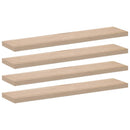 vidaXL 4 db szerelt fa függőpolc 110 x 23,5 x 4 cm