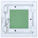 vidaXL Hozzáférési panel Zöld és Ezüst 20 x 20 cm