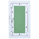 vidaXL Hozzáférési panel Zöld és Ezüst 20 x 35 cm