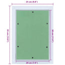 vidaXL Hozzáférési panel Zöld és Ezüst 25 x 35 cm
