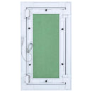 vidaXL Hozzáférési panel Zöld és Ezüst 25 x 45 cm