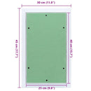 vidaXL Hozzáférési panel Zöld és Ezüst 30 x 45 cm