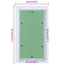 vidaXL Hozzáférési panel Zöld és Ezüst 30 x 55 cm