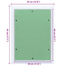 vidaXL Hozzáférési panel Zöld és Ezüst 35 x 45 cm