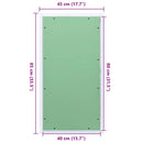 vidaXL Hozzáférési panel Zöld és Ezüst 45 x 85 cm