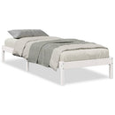 vidaXL fehér tömör fenyő extra hosszú ágykeret matrac nélkül 80x210 cm