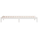 vidaXL fehér tömör fenyő extra hosszú ágykeret matrac nélkül 80x210 cm