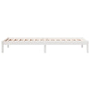 vidaXL fehér tömör fenyő extra hosszú ágykeret matrac nélkül 80x210 cm