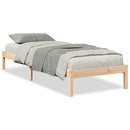 vidaXL tömör fenyőfa extra hosszú ágykeret matrac nélkül 90 x 210 cm