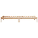 vidaXL tömör fenyőfa extra hosszú ágykeret matrac nélkül 90 x 210 cm