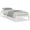 vidaXL fehér tömör fenyő extra hosszú ágykeret matrac nélkül 90x210 cm