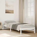 vidaXL fehér tömör fenyő extra hosszú ágykeret matrac nélkül 90x210 cm