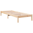 vidaXL tömör fenyőfa extra hosszú ágykeret matrac nélkül 100 x 210 cm