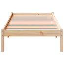 vidaXL tömör fenyőfa extra hosszú ágykeret matrac nélkül 100 x 210 cm