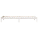 vidaXL fehér tömör fenyő extra hosszú ágykeret matrac nélkül 100x210cm