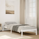 vidaXL fehér tömör fenyő extra hosszú ágykeret matrac nélkül 100x210cm