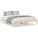 vidaXL tömör fenyőfa extra hosszú ágykeret matrac nélkül 160 x 210 cm