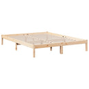 vidaXL tömör fenyőfa extra hosszú ágykeret matrac nélkül 160 x 210 cm