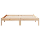 vidaXL tömör fenyőfa extra hosszú ágykeret matrac nélkül 160 x 210 cm