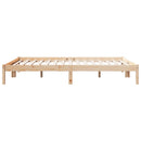 vidaXL tömör fenyőfa extra hosszú ágykeret matrac nélkül 160 x 210 cm