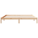 vidaXL tömör fenyőfa extra hosszú ágykeret matrac nélkül 180 x 210 cm