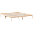 vidaXL tömör fenyőfa extra hosszú ágykeret matrac nélkül 180 x 210 cm