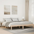 vidaXL tömör fenyőfa extra hosszú ágykeret matrac nélkül 200 x 210 cm