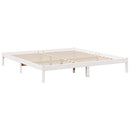 vidaXL fehér tömör fenyő extra hosszú ágykeret matrac nélkül 200x210cm