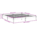 vidaXL fehér tömör fenyő extra hosszú ágykeret matrac nélkül 200x210cm