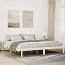 vidaXL fehér tömör fenyő extra hosszú ágykeret matrac nélkül 200x210cm