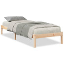 vidaXL tömör fenyőfa extra hosszú ágykeret matrac nélkül 80 x 220 cm