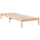 vidaXL tömör fenyőfa extra hosszú ágykeret matrac nélkül 80 x 220 cm