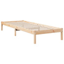 vidaXL tömör fenyőfa extra hosszú ágykeret matrac nélkül 80 x 220 cm