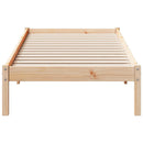 vidaXL tömör fenyőfa extra hosszú ágykeret matrac nélkül 80 x 220 cm