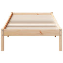 vidaXL tömör fenyőfa extra hosszú ágykeret matrac nélkül 80 x 220 cm