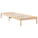vidaXL tömör fenyőfa extra hosszú ágykeret matrac nélkül 80 x 220 cm