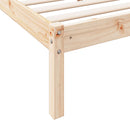 vidaXL tömör fenyőfa extra hosszú ágykeret matrac nélkül 80 x 220 cm