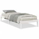 vidaXL fehér tömör fenyő extra hosszú ágykeret matrac nélkül 80x220 cm
