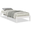 vidaXL fehér tömör fenyő extra hosszú ágykeret matrac nélkül 80x220 cm