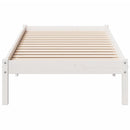 vidaXL fehér tömör fenyő extra hosszú ágykeret matrac nélkül 80x220 cm