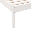 vidaXL fehér tömör fenyő extra hosszú ágykeret matrac nélkül 80x220 cm