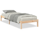 vidaXL tömör fenyőfa extra hosszú ágykeret matrac nélkül 90 x 220 cm