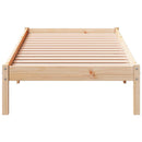 vidaXL tömör fenyőfa extra hosszú ágykeret matrac nélkül 90 x 220 cm
