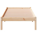 vidaXL tömör fenyőfa extra hosszú ágykeret matrac nélkül 90 x 220 cm