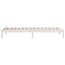 vidaXL fehér tömör fenyő extra hosszú ágykeret matrac nélkül 90x220 cm